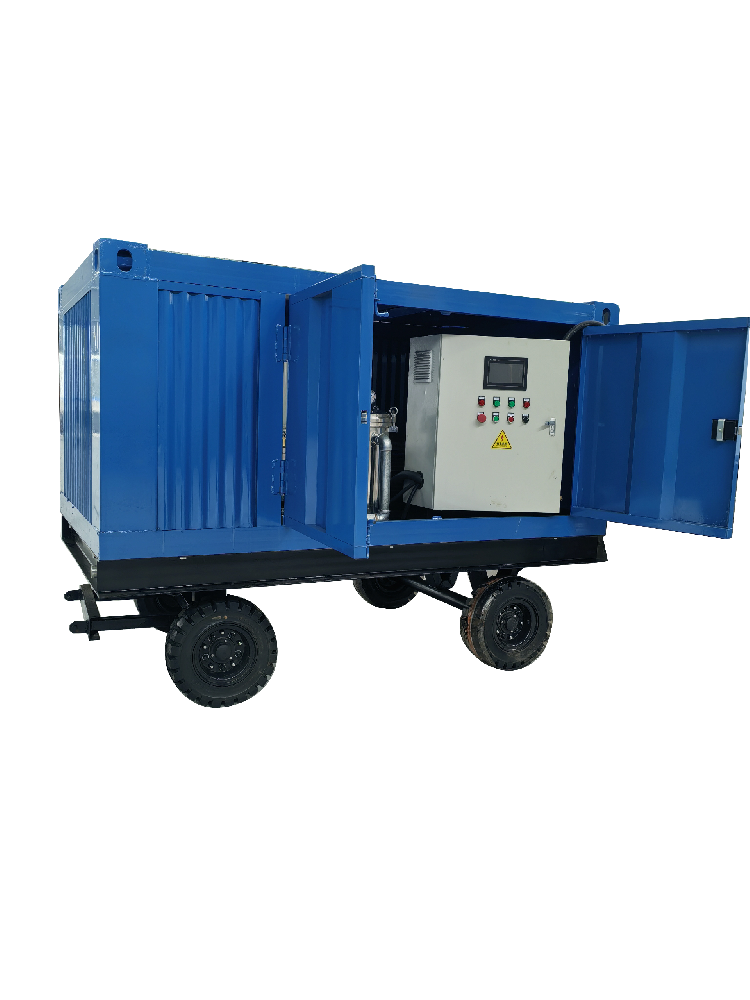 What are the specific applications of high-pressure cleaning equipment in the power industry?